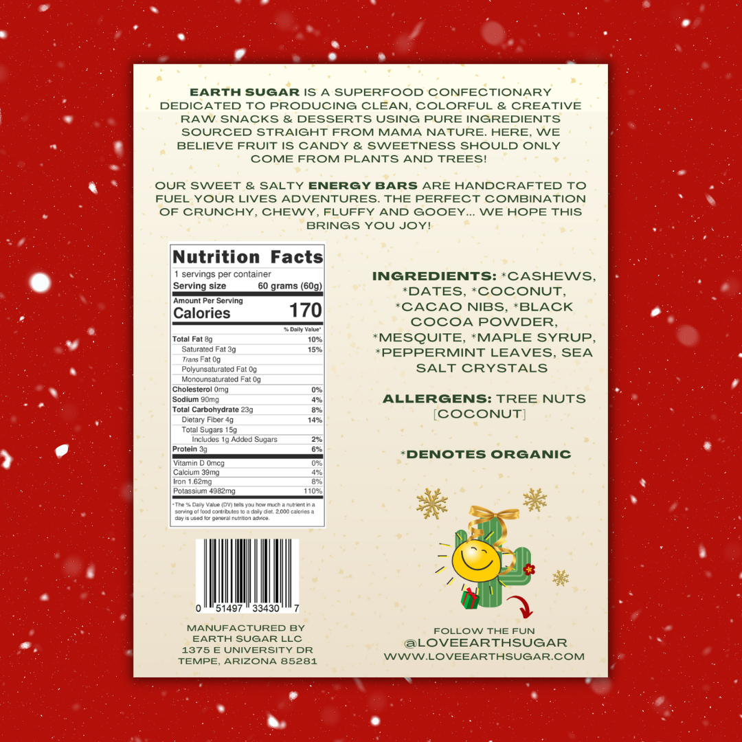 Holiday Mint Energy Bars 12- Count